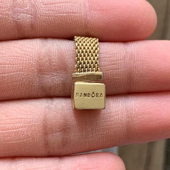 14k gold-plated Pandora Reflexion Mesh Bracelet EUC - Picture 10 of 10